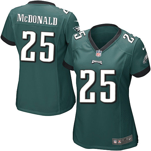 Women's Game Tommy McDonald Nike Jersey Midnight Green Home - #25 NFL Philadelphia Eagles